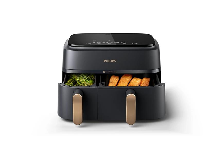 Philips Airfryer | NA352/00 | 2750 W | 9 L capacity | Rapid Air technology | Grey/copper color