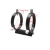 Adjustable Guide Mirror Hoop with Dove Tail Plate 53mm-79mm Outer Diameter Guide Mirror Astronomical Telescope Accessories