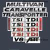 3D ABS TDI TSI V6 ABT Logotyp Bokstäver Emblemet Bilskärm Bagagelucka Märke Klistermärke För VW MULTIVAN T5 CARAVELLE T6 4MOTION Klistermärken