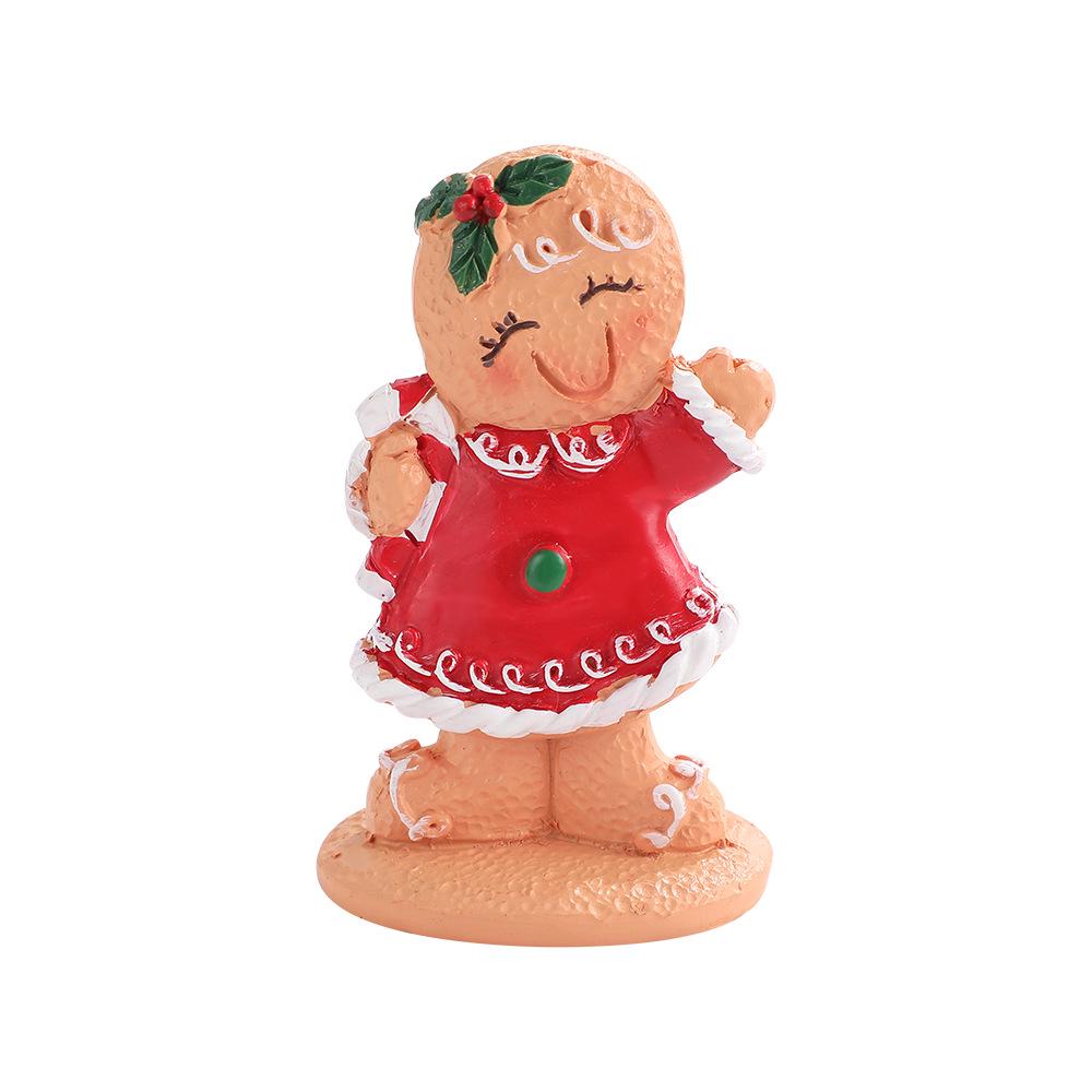 Cartoon Gingerbread Man Christmas Ornament: Holiday Window Decoration & Children's Gift