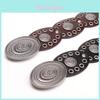 Punk Style Retro Womens Leather Belt With Alloy Buckle For Streetwear And Hiphop Fashion