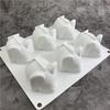 6-cavity Mouse Mold Mousse Cake Dessert Baking Chocolate Silicone Mould Kitchen Bakeware Fondant Cake Decorating Tools