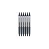 Pilot Precise V5 RT Liquid Ink Rollerball Pen 0.5mm Fine Point Black Ink Pack of 6