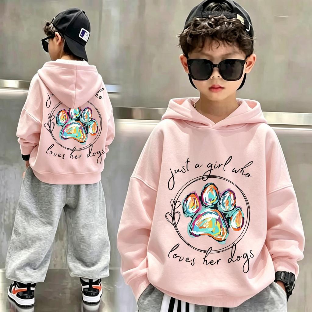 Latest Children's Retro Fun Spider-print Pullover Hoodie. Boys' and Girls' Loose and Comfortable Turtleneck Sweaters.