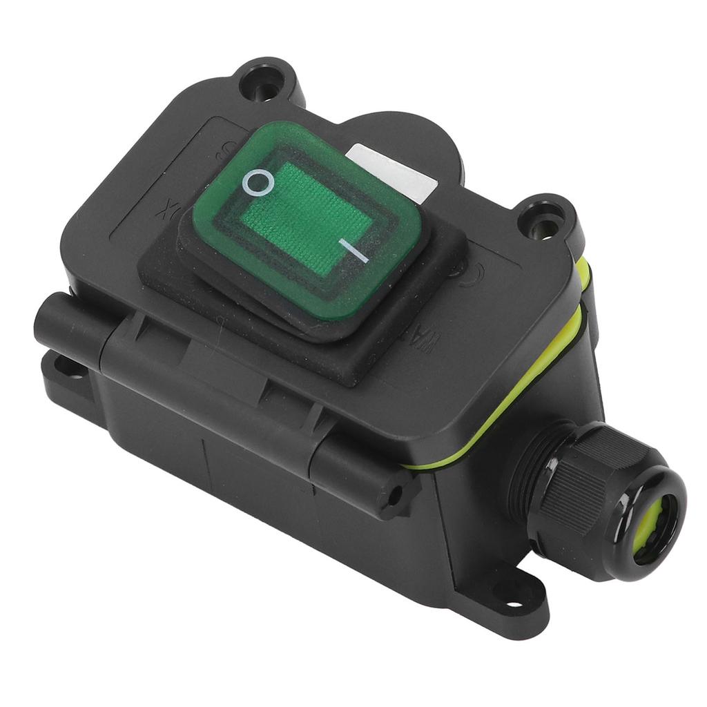 Marine Switch with Junction Box Single Head IP68 Water Proof Inline Power Cord Ship Type Switch for