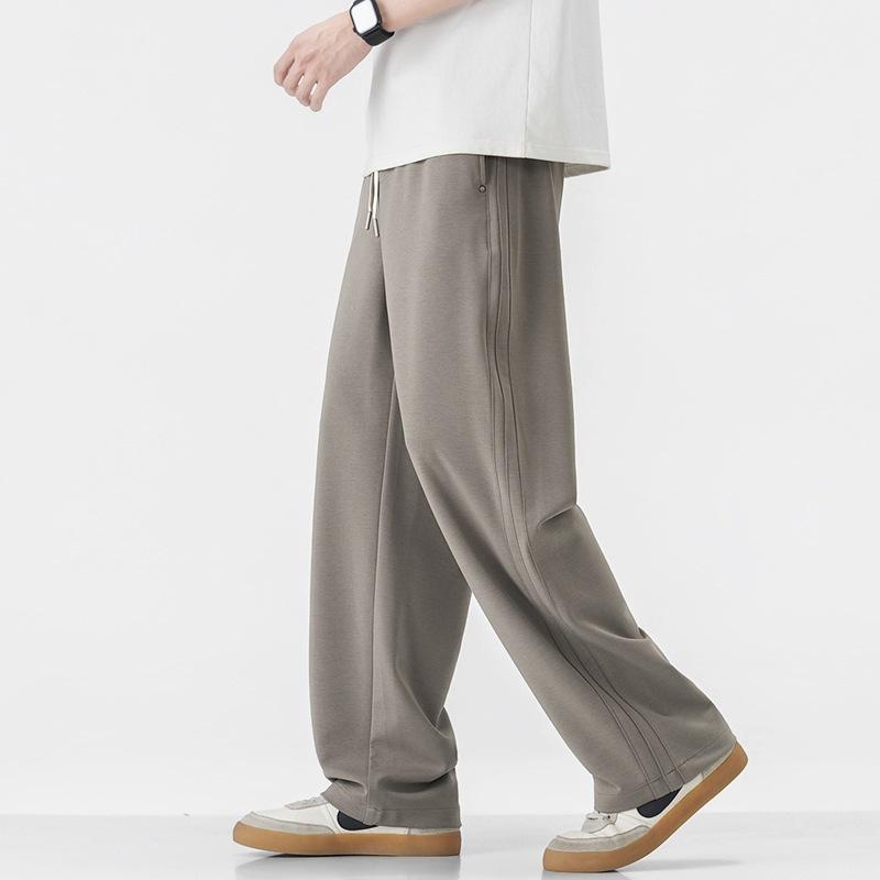American Casual Pants Men's Spring and Summer New Loose Wide-leg Drawstring Trousers Versatile Sports Pants