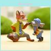 Zootopia Nick Judy Harzfiguren Mini-Modell Ornamente Für Schreibtischornament Und Firmengeschenke