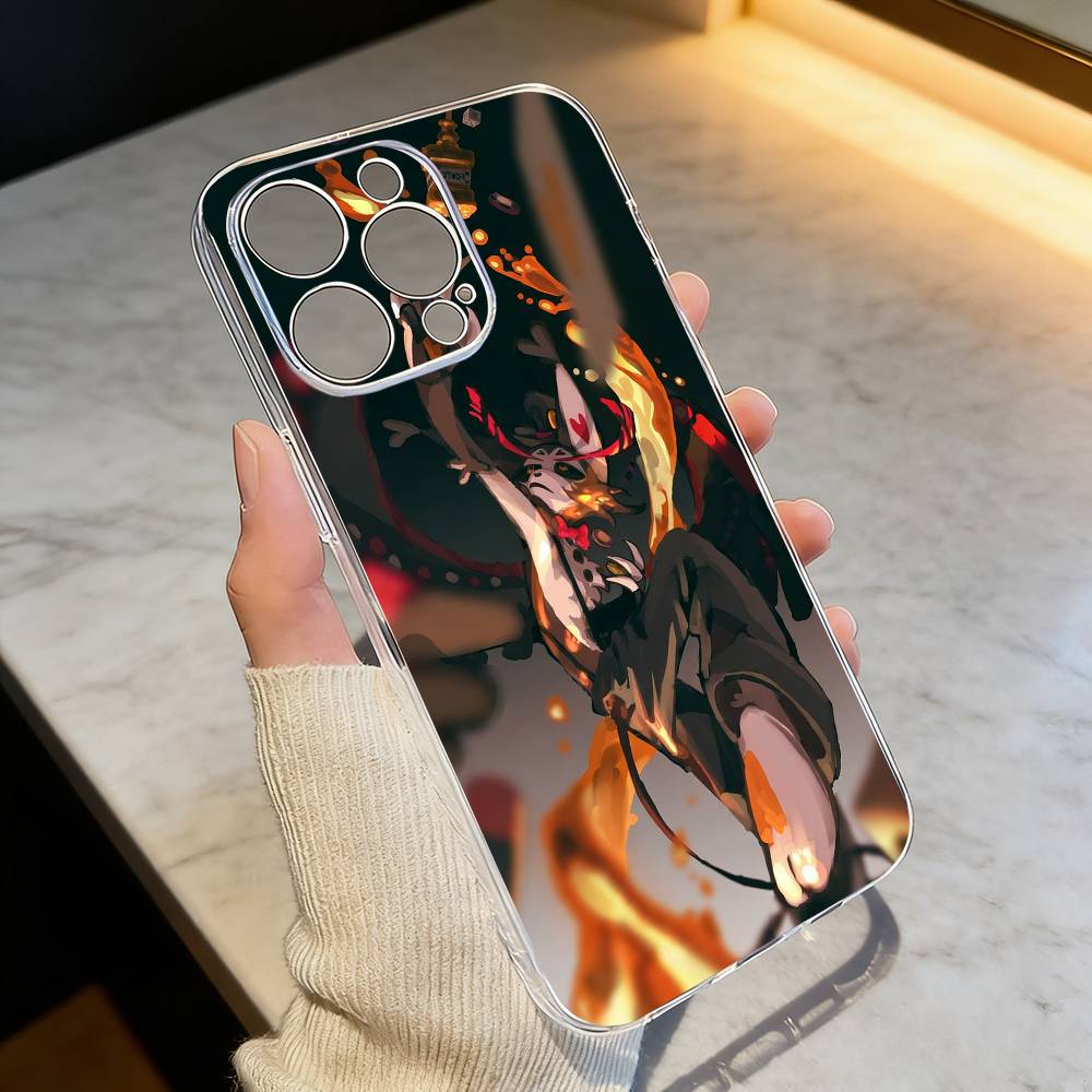Hazbin Hotel Husk Handyhülle Für iPhone 17 16 15 14 13 12 11 Mini Pro Max Plus Transparente Hülle