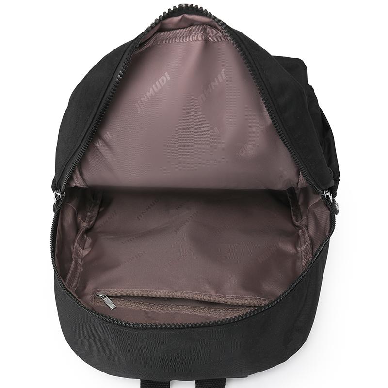 Lightweight Backpack Sleeve Pull Rod Women's Travel Backpack Water-repellent Nylon Schoolbag
