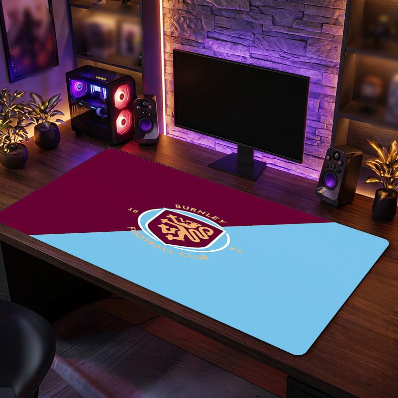 Burnley Football Print Large Mouse Pad, Anti-Slip Extended Gaming Desk Mat for Office Home