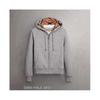 (S,Silbergrau)Hochwertiger Original Single Hoodie Britischer Stil Kapuzenpullover für Herren Damen Pullover Damenjacke Voll Reißverschluss Cardigan Jacke