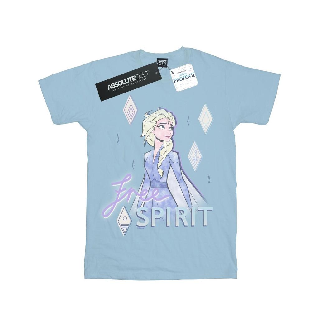 Disney Girls Frozen 2 Elsa Free Spirit Cotton T-Shirt