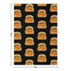 Crispy Chicken Burger With Melted Cheese Throw Blanket Flannel Fabric Loose Summer Tourist Blankets