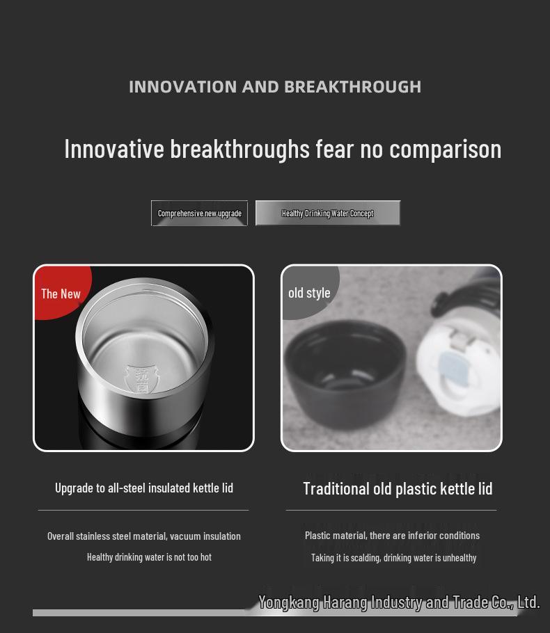 316 Stainless Steel Insulated Water Bottle with Double Lids & Tea Infuser for Outdoor Use