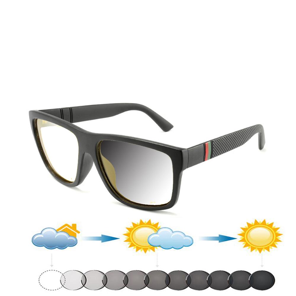 Square TR90 Oversized Trend Square Oversized Frame Comfortable Photochromic Reading Glasses +0.75 To +4