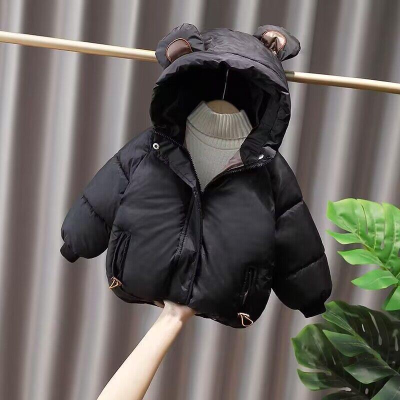 Autumn Winter Boys Velvet Jacket Thickened Autumn Winter Girls Baby Padded Padded