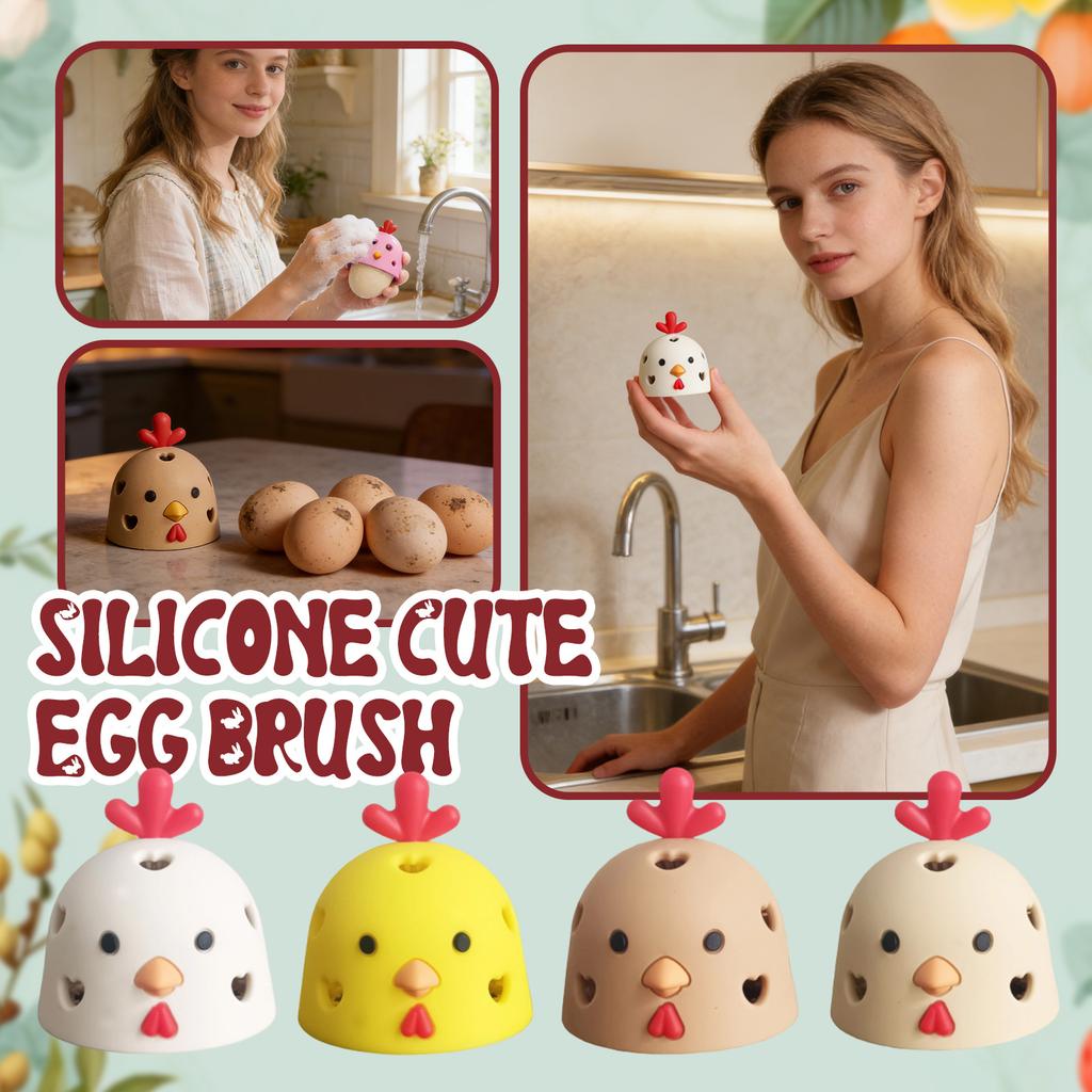 Silicone Egg Brush Cleaner, Multipurpose Vegetable And Fruit Tool For Fresh Eggs, Egg Washer Cleaning Brush