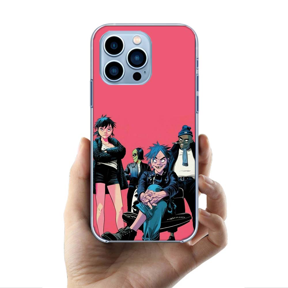 Gorillaz Anime Cases Phone Case For Iphone 17E 16E 17 Air 16 Pro Max 15 Pro 14 Plus 11 13 12 Mini Cover Cases Compatible with Su