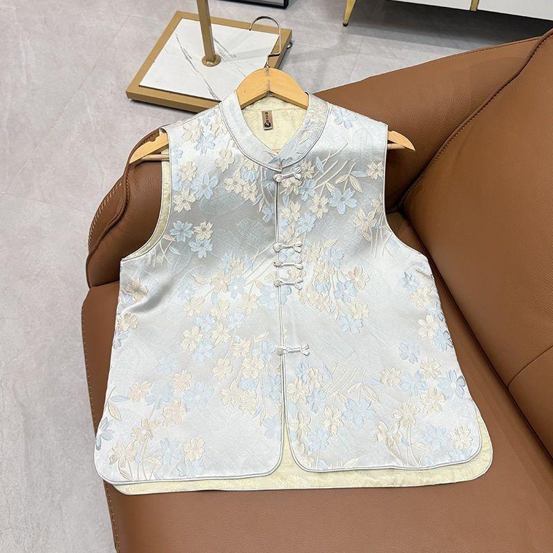 

Весна 2025 Универсальный жилет с модной пряжкой-диском Жилет Государственной сети 3XL (recommended 138-75kg)