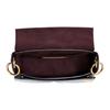 COACH Jean Michel Basquiat Kleo Leather Saddle Bag , One Shoulder Handbag , Crossbody Bag Small Women's Black (Unisex) Shoulder Bags