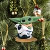 Baby Adorable Cartoon Yoda Santa Holiday Decoration Perfect For Trees Christmas