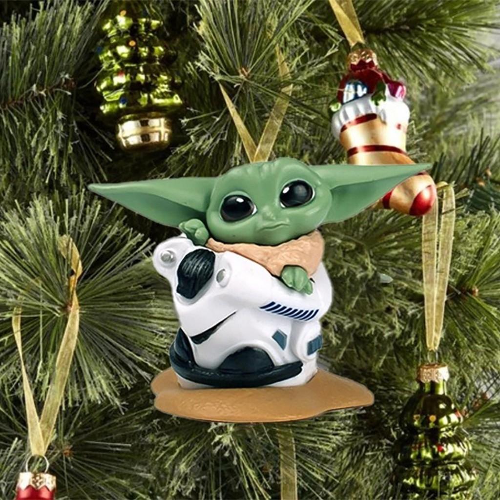 Baby Adorable Cartoon Yoda Santa Holiday Decoration Perfect For Trees Christmas