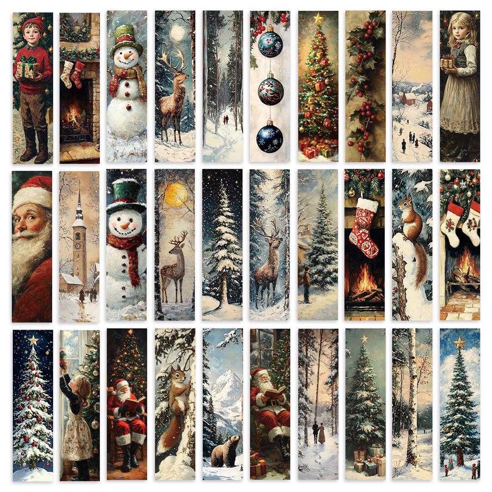 

32pcs, Retro Christmas Bookmarks, Back to School Season, Halloween, Teacher s Day, Suitable for Readers and Birthday Gifts.