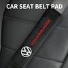 2026 Hot For Volkswagen VW 1/2pcs Suede Car Safety Belts Shoulder Protection For Volkswagen Jetta Golf Passat Polo Tiguan Arteon