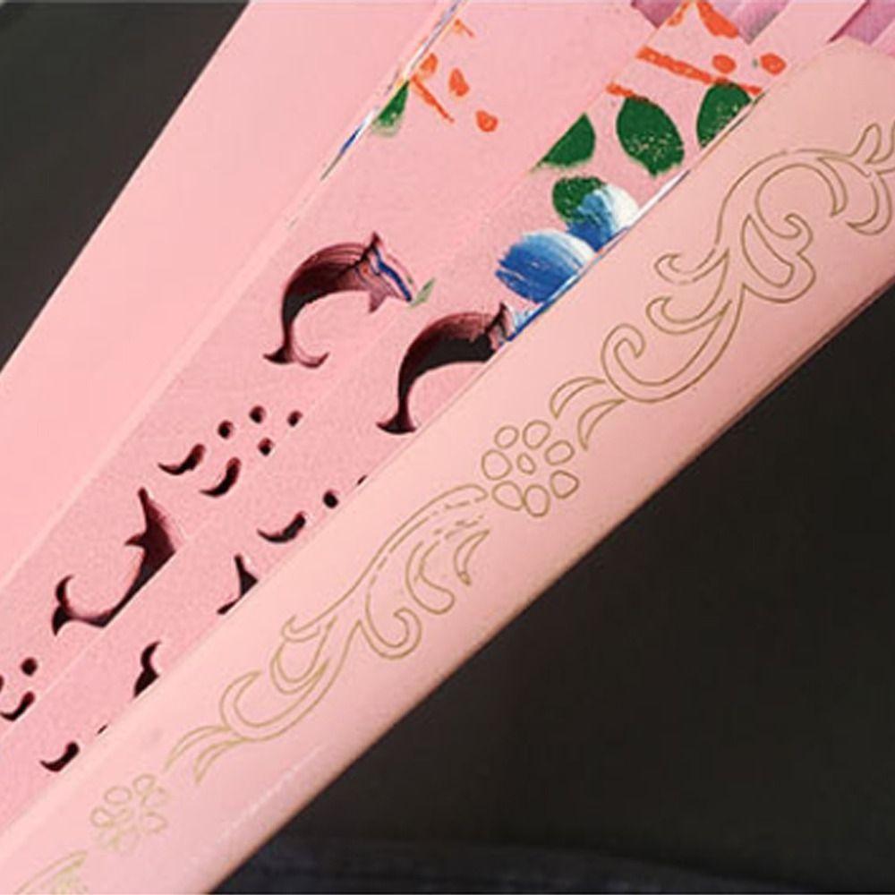 Wooden Dance Home Decoration Wedding Favors Decoration Crafts Folding Fan Dance Fan Party Supplies