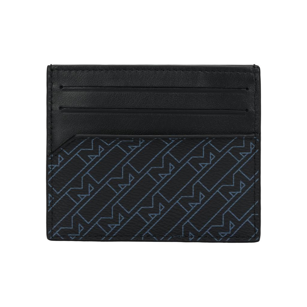 Montblanc M Gram 4810 M Print PVC Card Holder Men Accessories Blue Black 127443