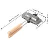 Double Sided Heating Sandwich Maker Die Cast Aluminum Panini Press  Home Kitchen Camping