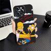 The Simpsons Cartoon TPU Phone Cover Case for Apple iPhone 17 Pro Max 13 12 Plus 16 15 Pro 11 Air 14