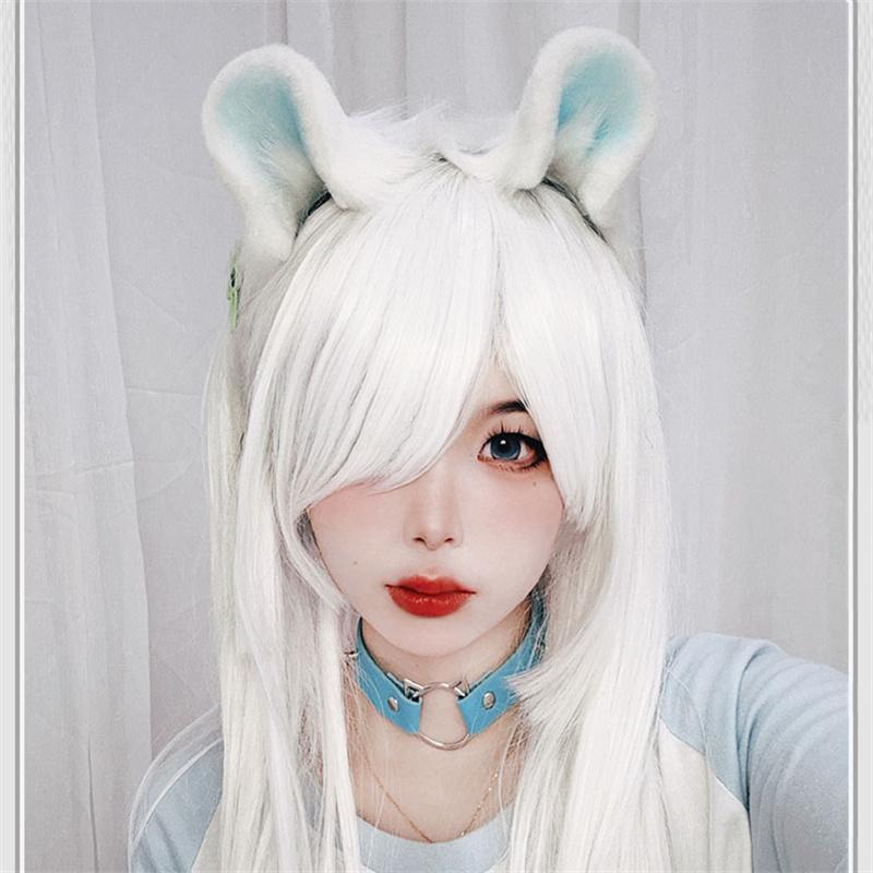 Opaska na głowę dla dziewczynki Zwierzęca opaska Pluszowy chomik Okrągłe uszy Spinki do włosów Cosplay Nocna impreza Rekwizyt do Cosplayu Halloween Dekoracyjne prezenty