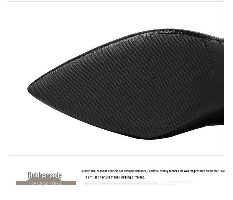 Skórzane szpilki na wysokim obcasie dla kobiet - Wygodne i profesjonalne buty na wiosnę/jesień