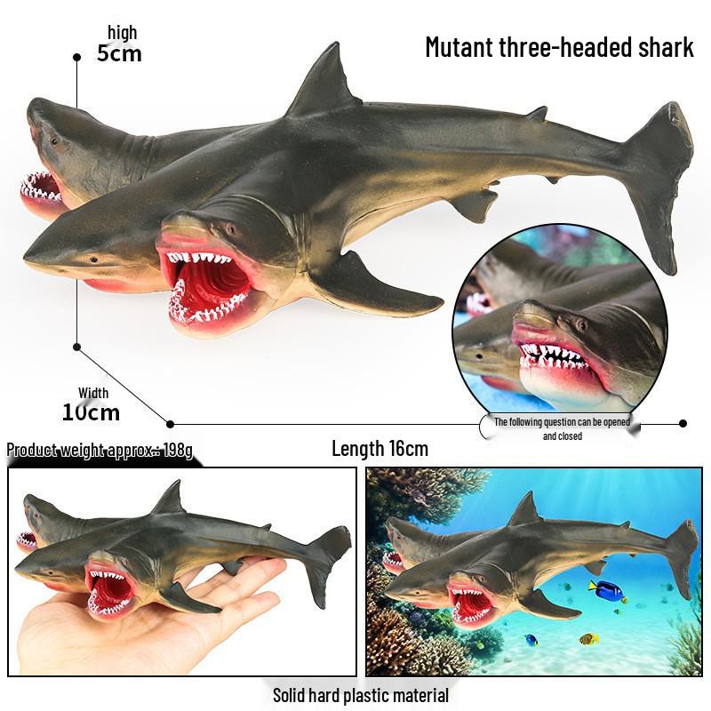 Large Prehistoric Megalodon Toy - Children s Marine Animal Model: Great White & Tiger Shark Ornament
