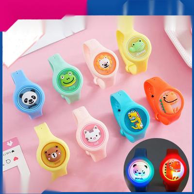 Mosquito Repellent Bracelet Cartoon Luminous Children's Watch Portable Flash Mosquito  Buckle Anti Bite