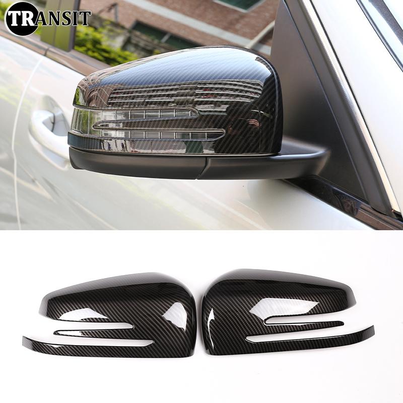For Mercedes Benz C Class W204 C180 C200 2007 2008 2009-2013 Accessories Carbon Fiber Car Interior Gear Door Lift Trim Sticker
