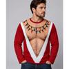 Merry Christmas 3D Printed Christmas T-shirt Fun Pectoral Muscle Print Men's T-shirt for Streetwear, Party Cosplay Clothing Y2k