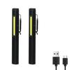 COB Floodlight Flashlight Usb XPE High Beam Aluminum Alloy Pen Clip Rechargeable Work Light Built In Battery with Tail Magnet