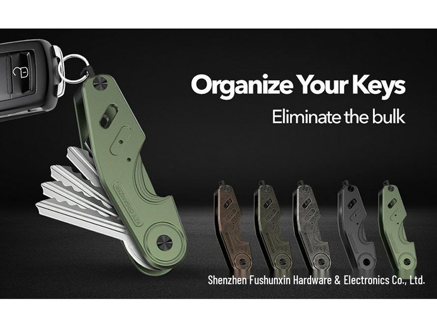 Retro Metal Alloy Keychain Organizer: Compact & Portable Foreign Gift Clip