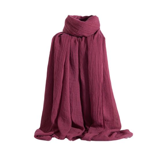 Women Scarf Shawl Solid Color Soft Fabric Scarf Thin Breathable Shawl Versatile Winter Outdoor Accessory