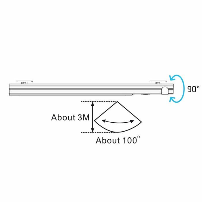 Lampe de placard LED - Noname - Détecteur de mouvement PIR - 19xLED - 4000K - 3m