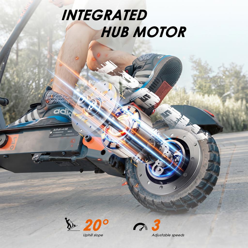 Kukirin G2 Electric Scooter,Electric Scooters Adult with Cuise Control, 55-60KM Range, 10 Inch Tires, 3 Speed Mode, Double Braking System