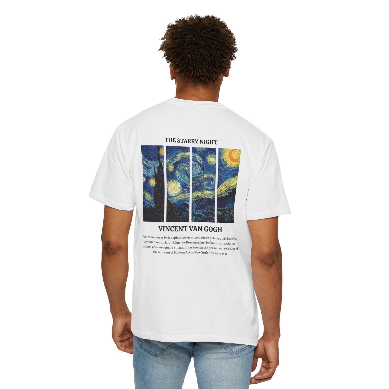 Starry Night T-Shirt, Van Gogh Art Tee, Unisex Museum T-Shirt, Aesthetic Painting T-Shirt, Gift for Art Lovers, Classic Art Print XL