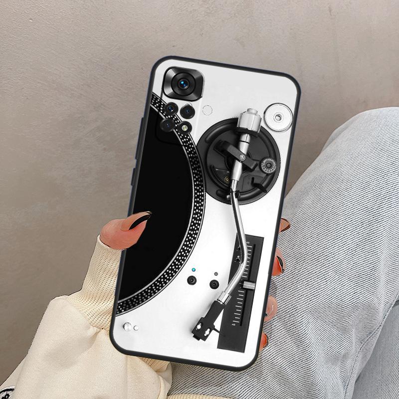 Vinyl DJ Record Art Case For Xiaomi Redmi Note 12 Pro 8 9 10 11 Pro Note 11S 9S 10S 9A 9C 9T 10C 12C Cover