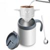 1Pc Outdoor Portable Hand-brewed Coffee Cup Stainless Steel Thermos Cup Portable Accompanying Cup Household Coffee Cup Drip Set