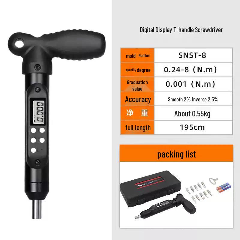 

T-Handle Adjustable Torque Screwdriver with Counter Display