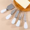 Ceramic Handle Stainless Steel Cheese Knife Creative Butter Knives Slicer Cheese Cake Spatula Fork Graters Kitchen Baking Tools