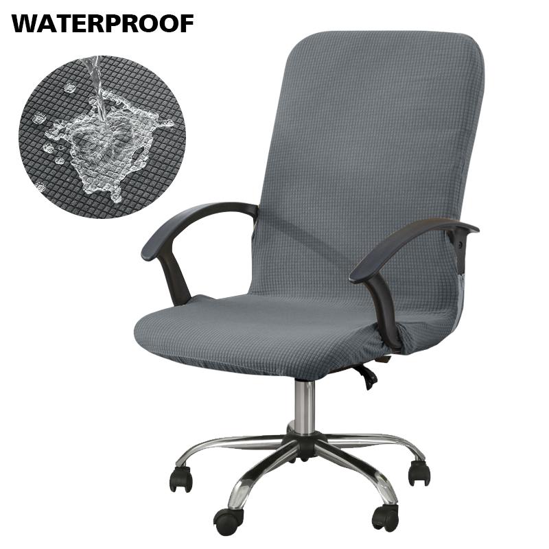 Waterproof  Chair Cover Jacquard Office Computer Chair Cover Gaming Armchair Seat Cover Elastic Stretch Anti Dirty Removable