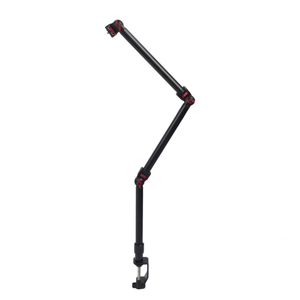 Articulating Arm 3 Section Adjustable Detachable 1 4inch 3 8inch 5 8inch Screw 360 Degrees  Ball Head C Clamp Aluminum